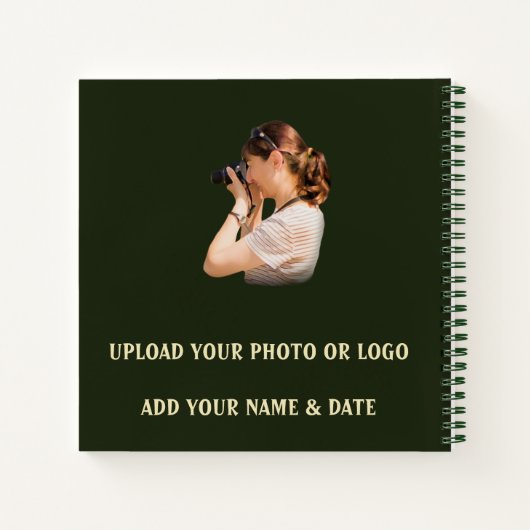 Aangepaste sequoia met Sunburst Photo Sketch Notitieboek (Achterkant)