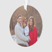 Aangepaste serie Aangepaste foto op persoonlijke f Ornament (voorkant)