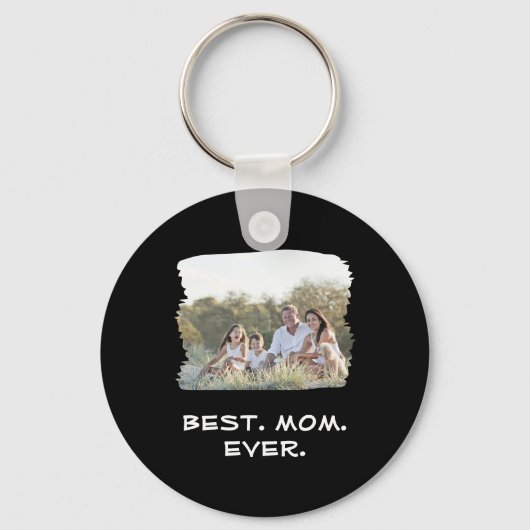 Aangepaste serie Foto Beste mama ooit Moederdag Sleutelhanger (Voorkant)