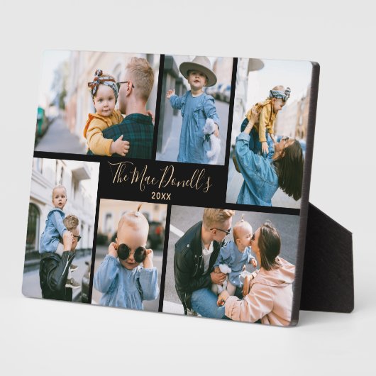 Aangepaste serie foto-sjabloon zwart Plaque Fotoplaat (Zijkant)