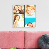 Aangepaste serie fotocollage canvas afdrukken (Insitu (Woonkamer))