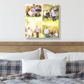 Aangepaste serie fotocollage canvas afdrukken (Insitu (Slaapkamer))