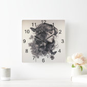 Aangepaste serie foto's Aangepaste wandklok Vierkante Klok (Huis)