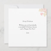 Aangepaste serie foto's en engel op rode kerst (Achterkant)