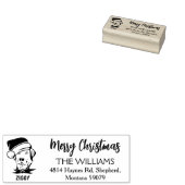 Aangepaste serie, prettige kerstdagen 	rubberstempel (Gestempeld)