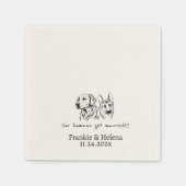 Aangepaste servetten met naam Gepersonaliseerd ver (Voorkant)