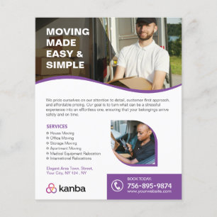 Aangepaste services verplaatsen flyer