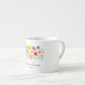 Aangepaste set. Jaar - Oma Wildflower Espresso Kop (Voorkant rechts)