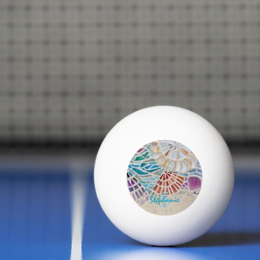 Aangepaste Shell Mosaic Pingpongballen (Net)