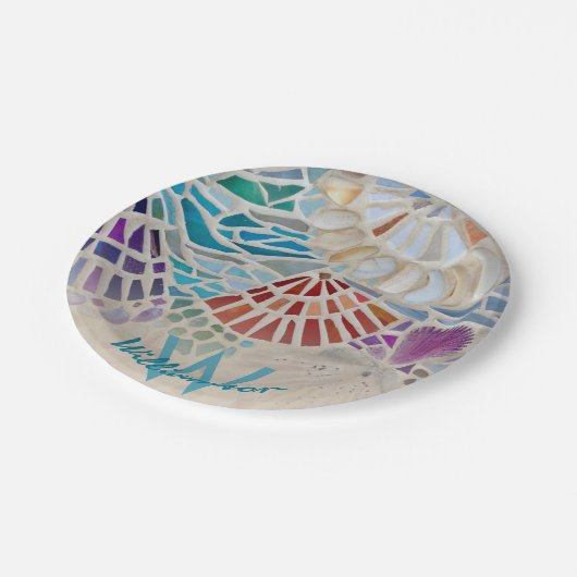 Aangepaste Shell Papieren Bordje (Gekanteld)