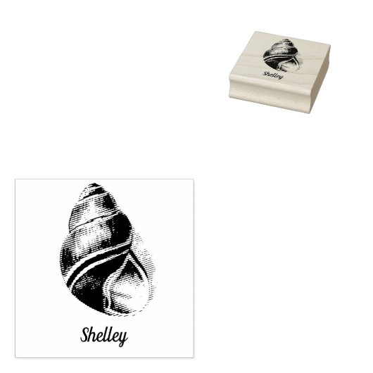 Aangepaste Shell Rubberstempel (Gestempeld)