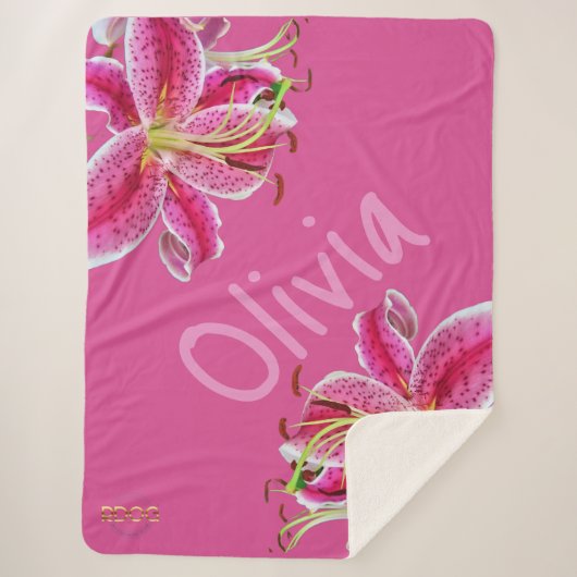 Aangepaste Sherpa Blanket door RDOG Deken (Voorkant)