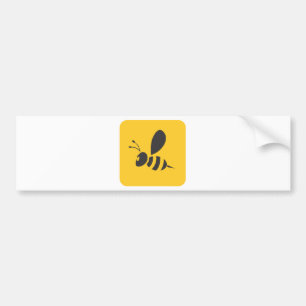 Aangepaste Shirten :  Elegant bijenpictogram Shirt Bumpersticker