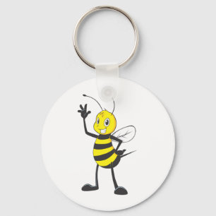 Aangepaste Shirten : Happy Bee-Shirten Sleutelhanger