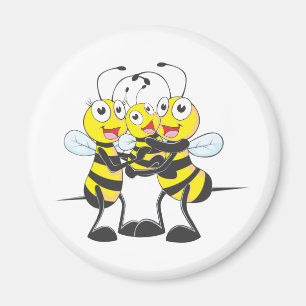 Aangepaste Shirten : Happy Dad Baby Bijen Shirten Magneet