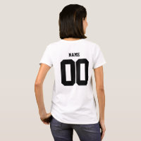 Aangepaste shirten, naamnummers shirten