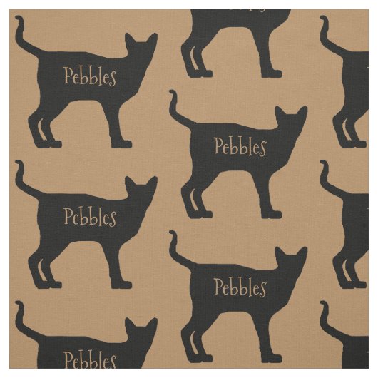 Aangepaste Siamese Cat stof (Swatch)