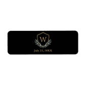 Aangepaste Sigaarband met Monogram Crest Etiket (Voorkant)
