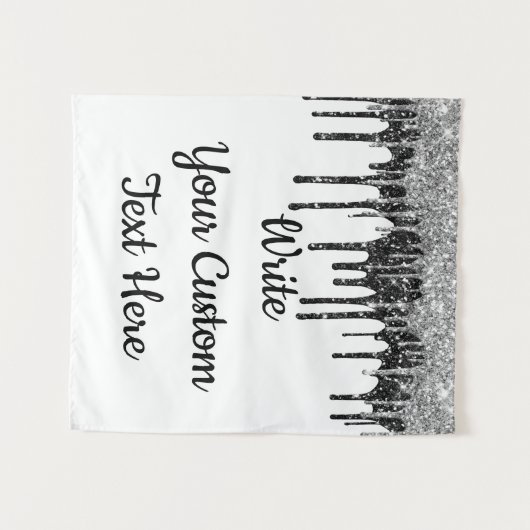 Aangepaste Silver Jubileum Photo Booth Backdrop Wandkleed (Voorkant (horizontaal))