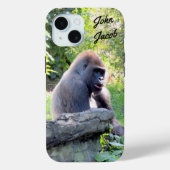 Aangepaste Silverback Gorilla-telefoontas Case-Mate iPhone Case (Achterkant)