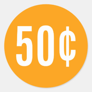 Aangepaste Sinaasappel prijs Sticker