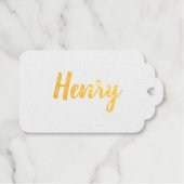 Aangepaste Sinterklaas Kerst Teenslippers Cadeaulabels (Voorkant (horizontaal))