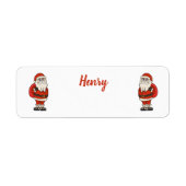 Aangepaste Sinterklaas Kerst Teenslippers Etiket (Voorkant)
