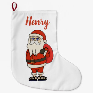 Aangepaste Sinterklaas Kerst Teenslippers Grote Kerstsok