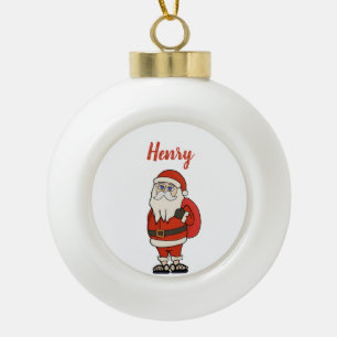 Aangepaste Sinterklaas Kerst Teenslippers Keramische Bal Ornament