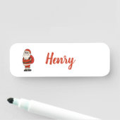 Aangepaste Sinterklaas Kerst Teenslippers Naamplaatje (In situ)