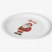 Aangepaste Sinterklaas Kerst Teenslippers Papieren Bordje (Gekanteld)