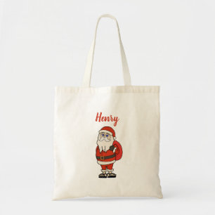 Aangepaste Sinterklaas Kerst Teenslippers Tote Bag