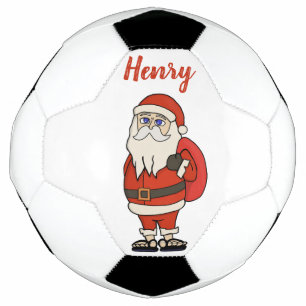 Aangepaste Sinterklaas Kerst Teenslippers Voetbal