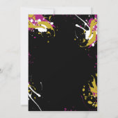 Aangepaste Sip and Paint-feestuitnodiging Kaart (Achterkant)