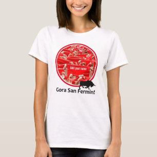 Aangepaste sjaal, San Fermin-encierro, logo door b T-shirt