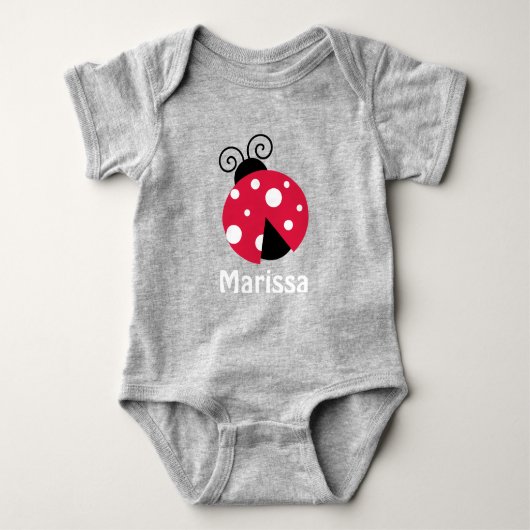 Aangepaste Sjablonen voor Ladybug Romper (Voorkant)