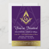 Aangepaste Sjablonen voor Masonic Uitnodiging | Gr (Voorkant)