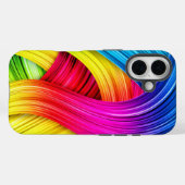 Aangepaste sjabloon abstract golfpatroon Case-Mate iPhone case (Achterkant (horizontaal))