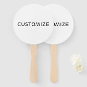 AANGEPASTE SJABLOON BLANK HANDWAAIER (Voorkant en achterkant)