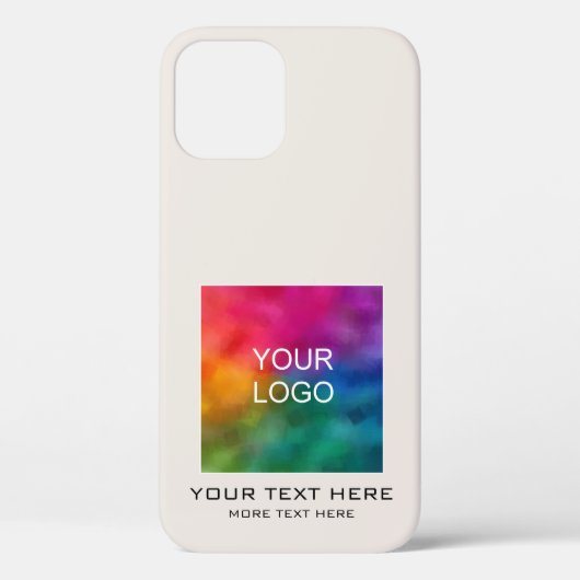 Aangepaste Sjabloon Business Logo Elegant Trendy Case-Mate iPhone Case (Achterkant)