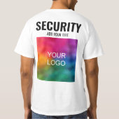 Aangepaste Sjabloon dubbelzijdig afdrukken Mannen  T-shirt (Achterkant)