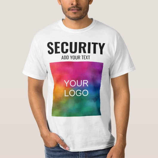 Aangepaste Sjabloon dubbelzijdig afdrukken Mannen  T-shirt (Voorkant)