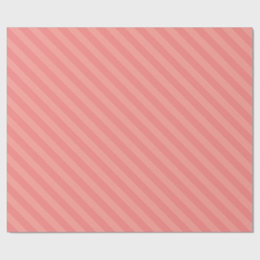 Aangepaste sjabloon Elegante perzik tinten strepen Cadeaupapier (Vlak)