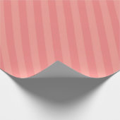 Aangepaste sjabloon Elegante perzik tinten strepen Cadeaupapier (Hoek)