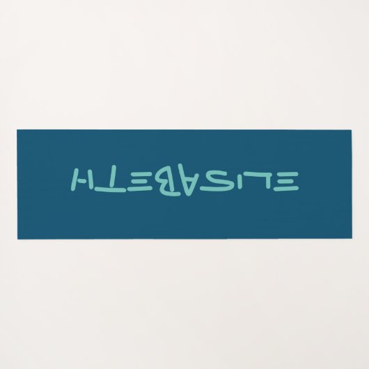 Aangepaste Sjabloon Elisabeth 1 Yogamat (Achterkant (horizontaal))