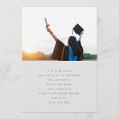 Aangepaste Sjabloon Foto High School Afstuderen Ka (Achterkant)