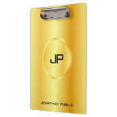 Aangepaste Sjabloon Gold look Modern Elegant Klembord (Links)