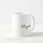 Aangepaste Sjabloon Jouw namen hier getypt Koffiemok (Voorkant rechts)