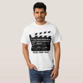 Aangepaste sjabloon klapperbord t-shirt (Voorkant volledig)