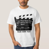 Aangepaste sjabloon klapperbord t-shirt (Voorkant)